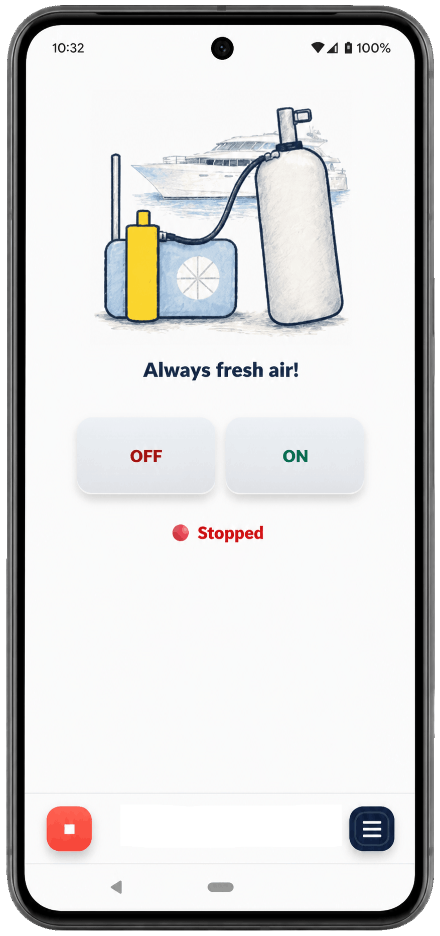 Dive Compressor Control Interface