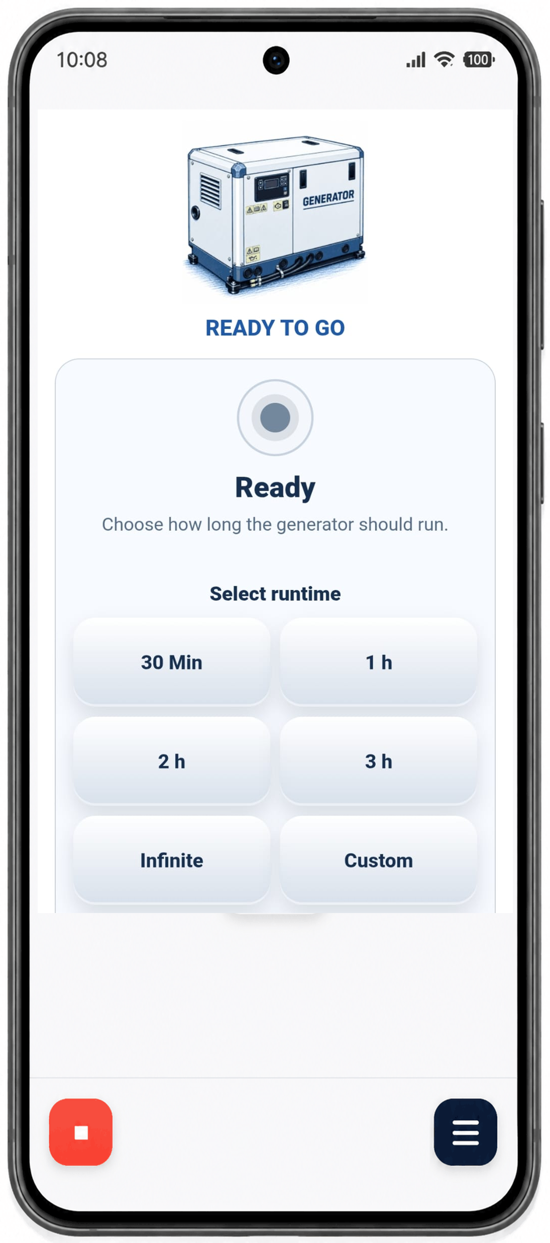 Generator Control Interface
