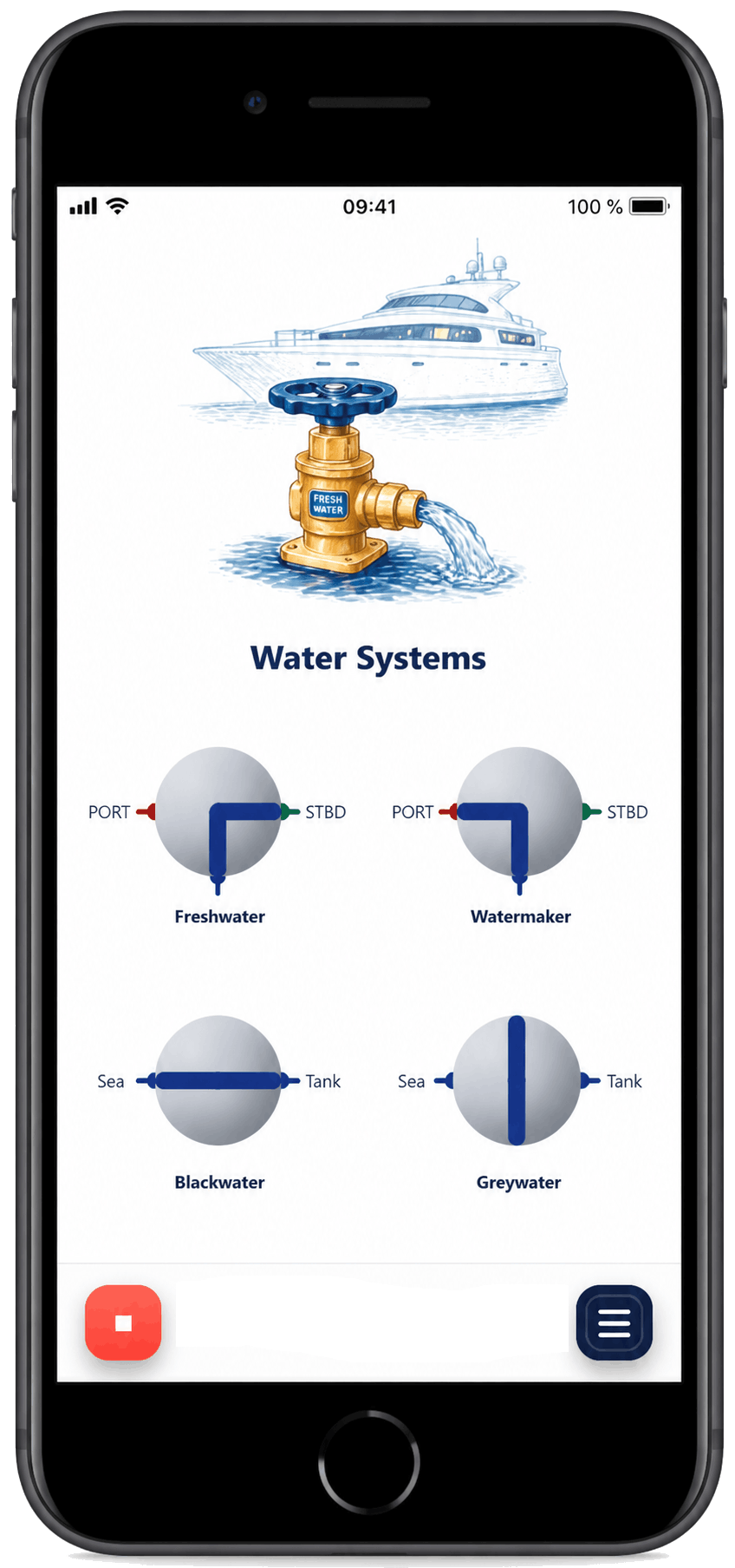 Pumps and Valves Control Interface