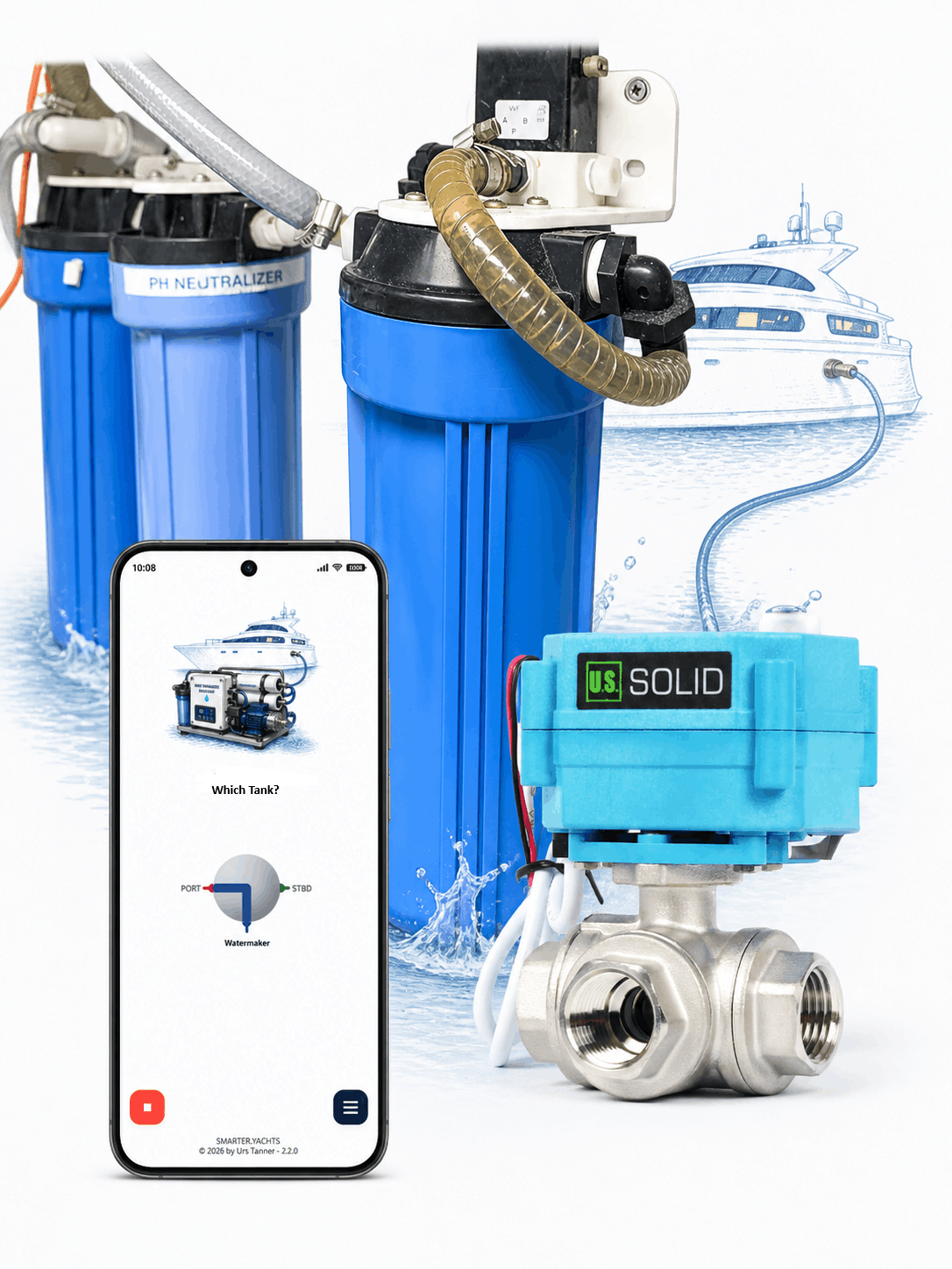 Automated Watermaker Tank Selection